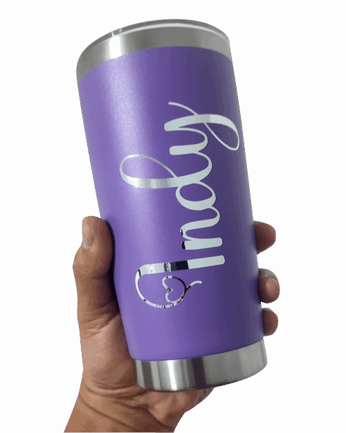 Termo de 20 oz con Tapa Antiderrame y Personalización un Color