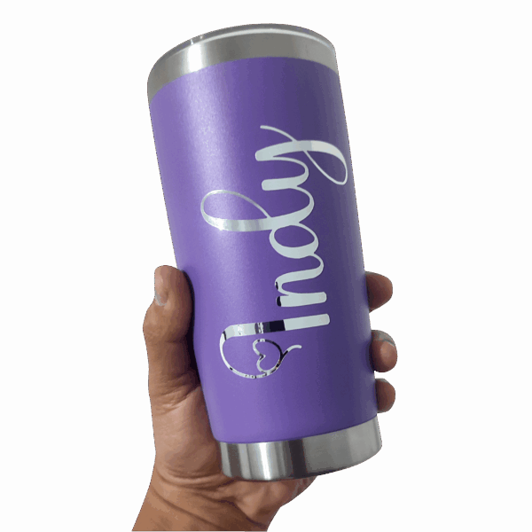 Termo de 20 oz con Tapa Antiderrame y Personalización un Color