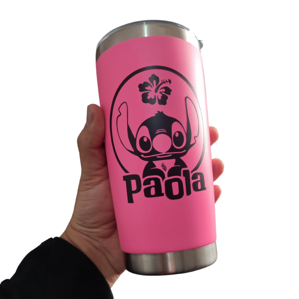 Termo de 20 oz con Tapa Antiderrame y Personalización un Color