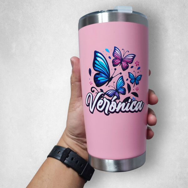 Termo de 20 oz con Tapa Antiderrame y Personalización a Todo Color