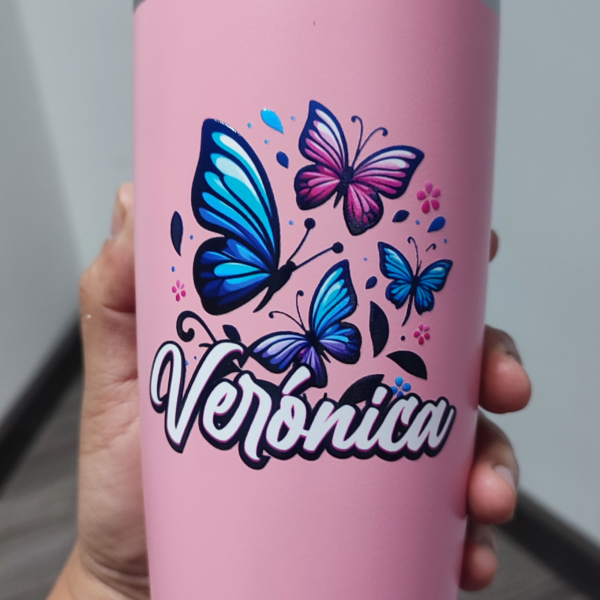 Termo de 20 oz con Tapa Antiderrame y Personalización a Todo Color