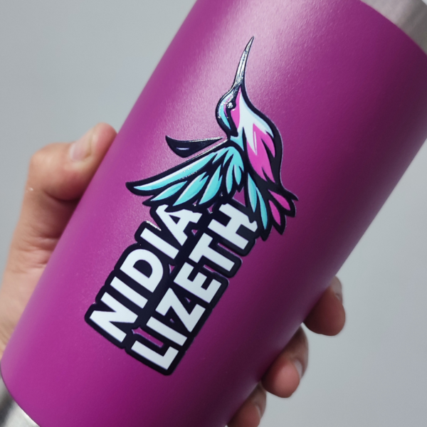 Termo de 20 oz con Tapa Antiderrame y Personalización a Todo Color