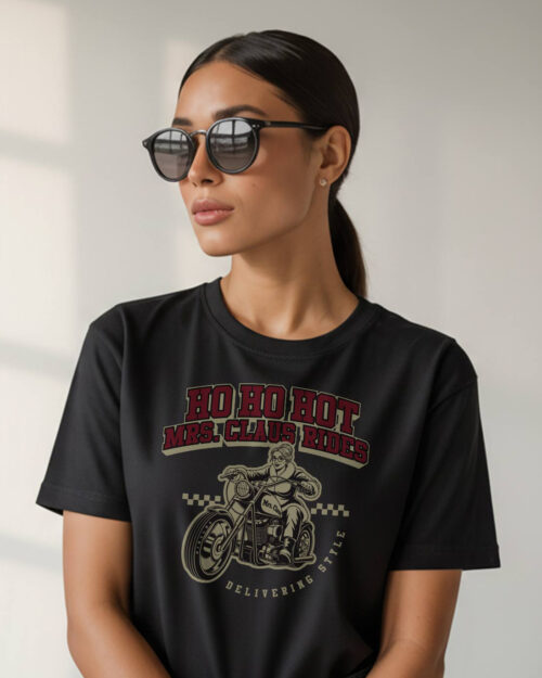 Playera Navidad sobre Ruedas - Diseño Exclusivo Kinalba (Women)