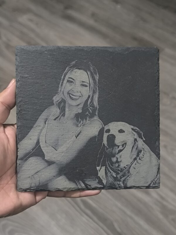 Piedra Natural Grabada Personalizada con Foto o Texto